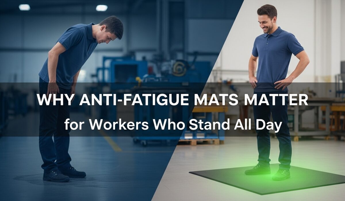 Why Anti-Fatigue Mats Matter for Workers Who Stand All Day