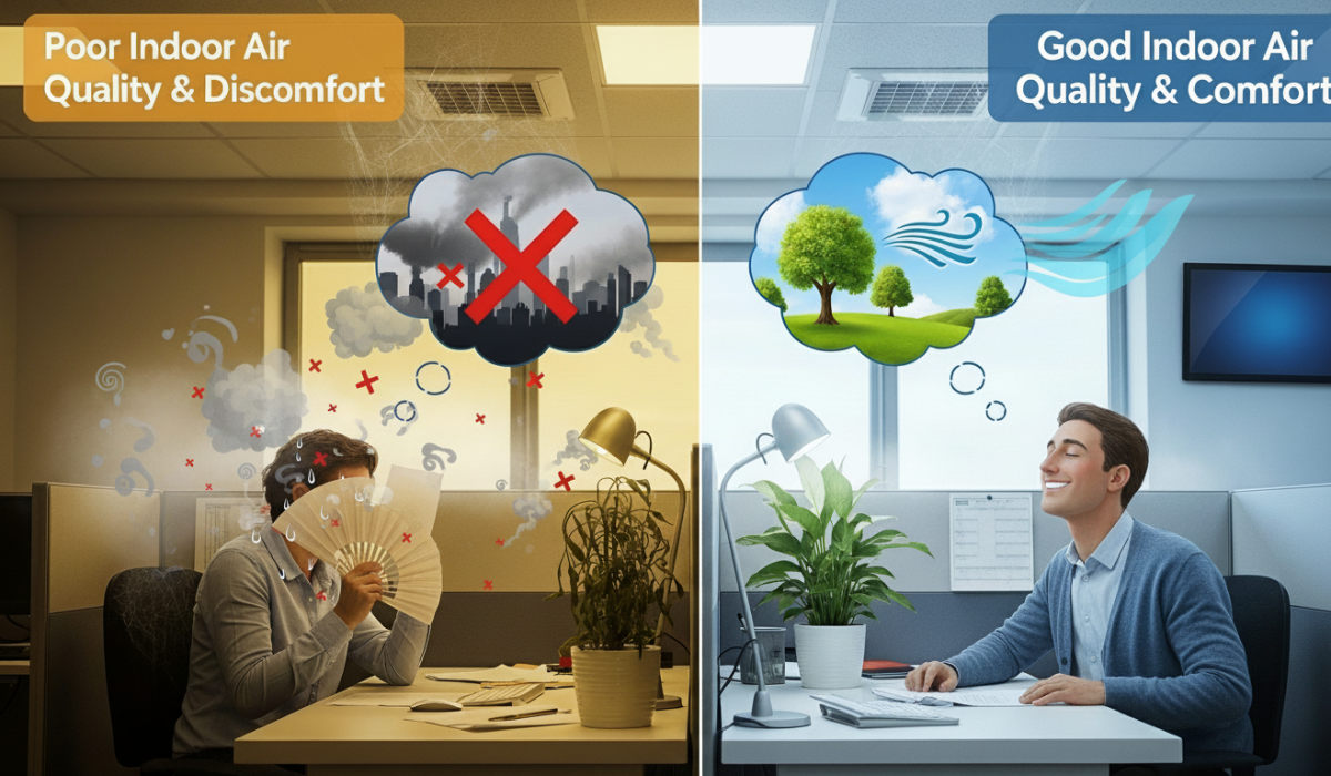 INDOOR AIR QUALITY AND WORKER COMFORT