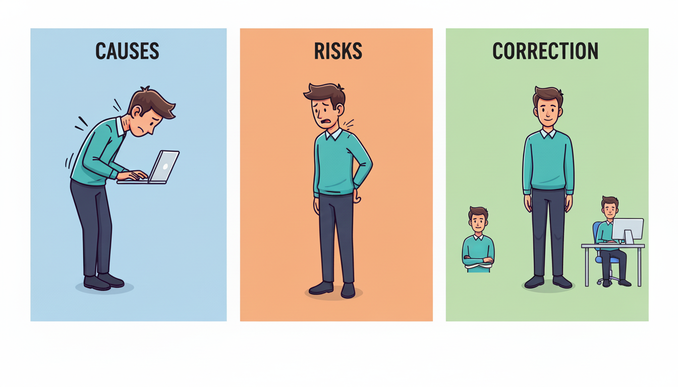 Read more about the article FORWARD HEAD POSTURE: CAUSES, RISKS, AND CORRECTION