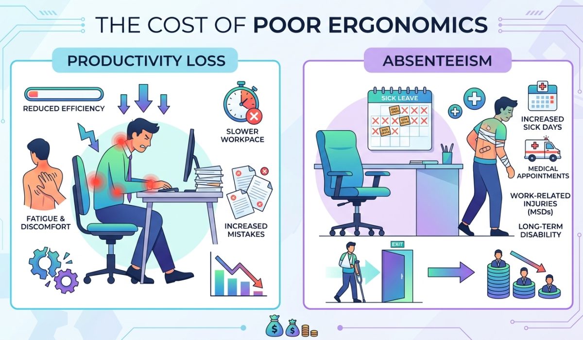 THE COST OF POOR ERGONOMICS: ABSENTEEISM AND PRODUCTIVITY LOSS