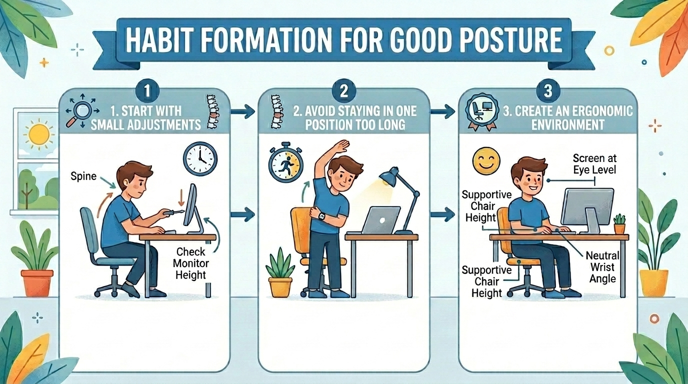 Read more about the article HABIT FORMATION FOR GOOD POSTURE