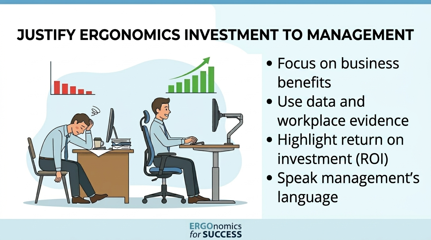 Read more about the article HOW TO JUSTIFY ERGONOMICS INVESTMENT TO MANAGEMENT