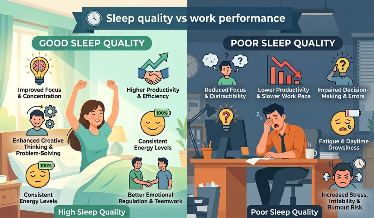 SLEEP QUALITY VS WORK PERFORMANCE