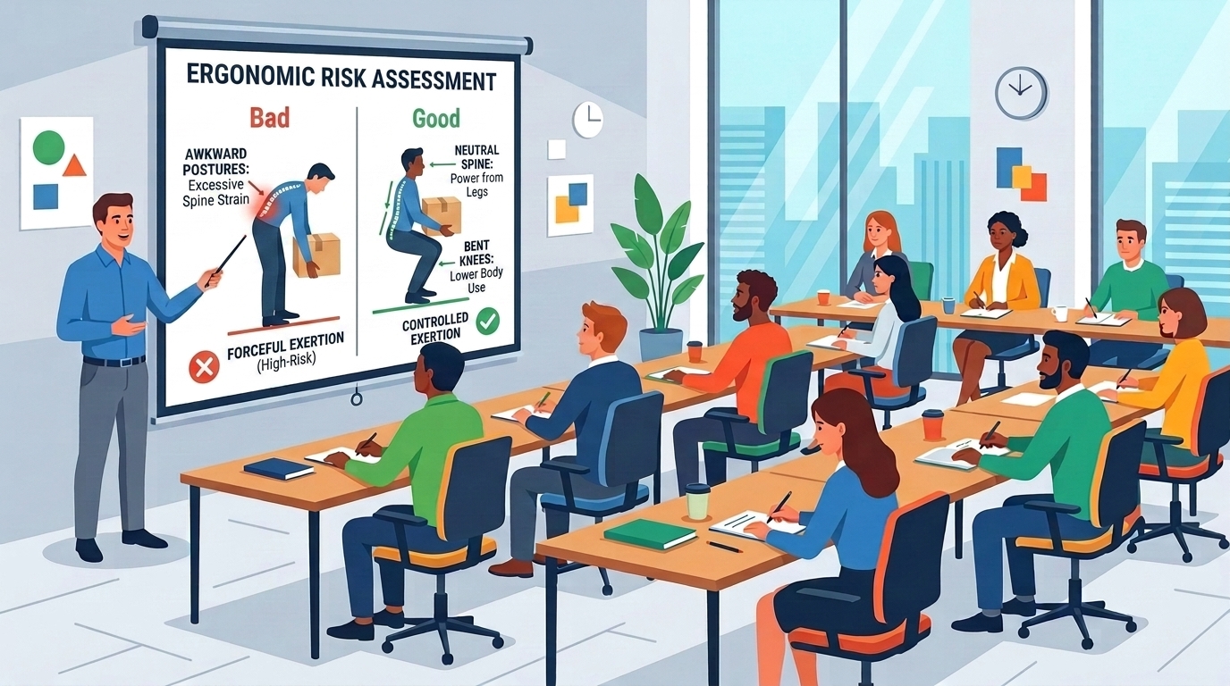 Read more about the article IS YOUR ERGONOMICS RISK ASSESSMENT TRAINING LEGALLY RECOGNISED?