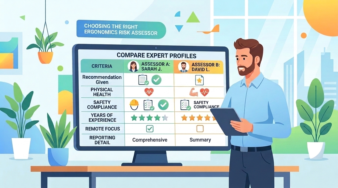 Read more about the article CHOOSING THE RIGHT ERGONOMICS RISK ASSESSOR
