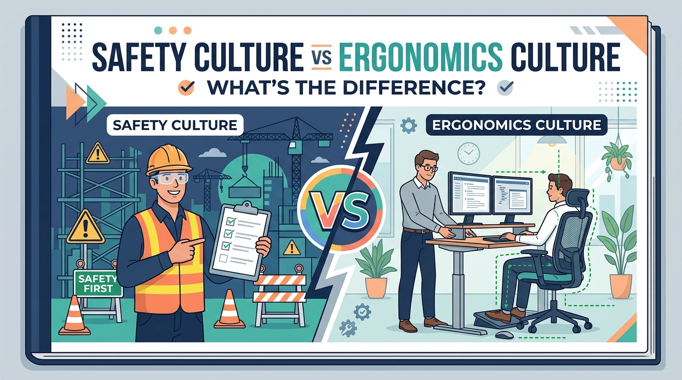 Read more about the article SAFETY CULTURE VS ERGONOMICS CULTURE : WHAT’S THE DIFFERENCES?